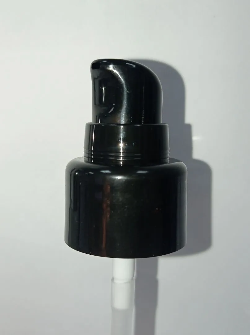 Дозатор 24/410 чёрный с гладкой юбкой, прозрачным колпаком, длина трубки 200мм (BF0544) 3